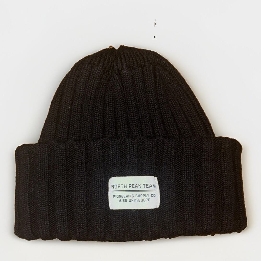 H&M Thick Ribbed Beanie Black